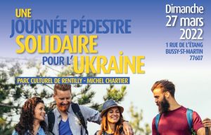 Affiche de la journée de marche en faveur de l'ukraine